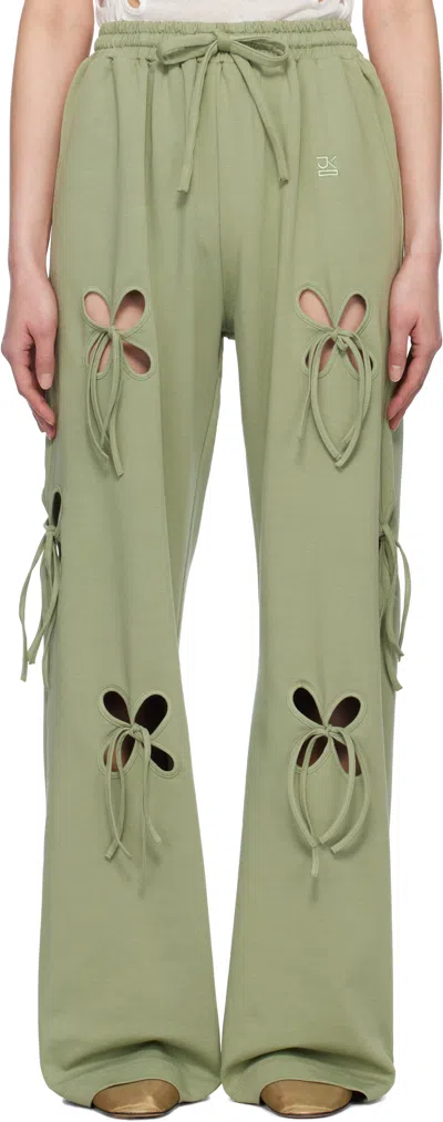 J.KIM GREEN PETAL LOUNGE PANTS