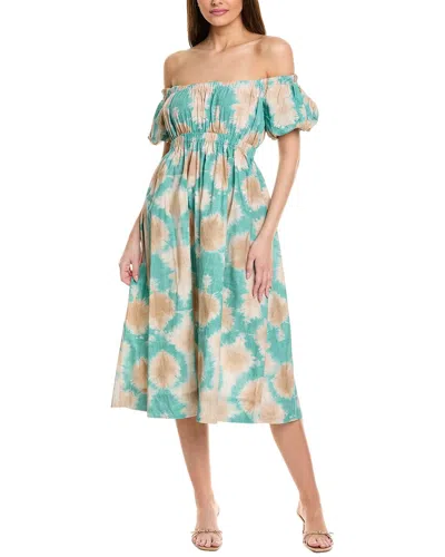 JL LUXE JL LUXE OFF-THE-SHOULDER MIDI DRESS