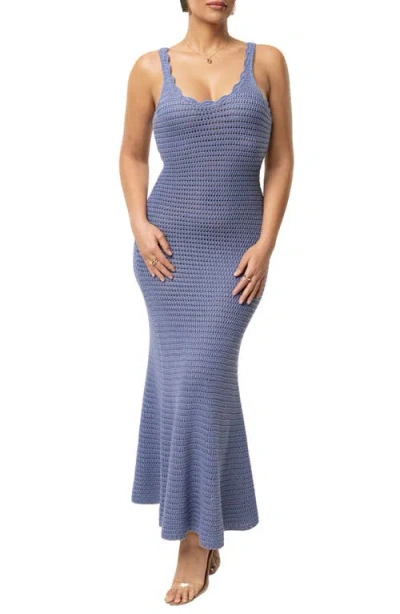 JLUXLABEL JLUXLABEL HALO OPEN STITCH SLEEVELESS DRESS