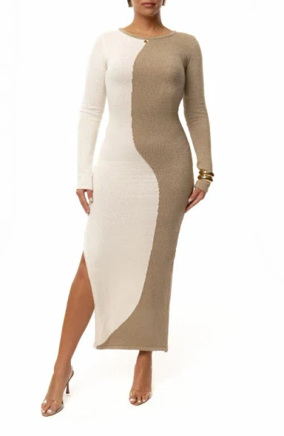 JLUXLABEL JLUXLABEL NO HARD FEELINGS LONG SLEEVE SWEATER DRESS