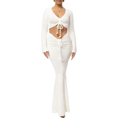 JLUXLABEL JLUXLABEL RESORT CROP TOP & SKIRT