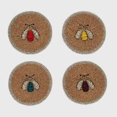 JOANNA BUCHANAN JOANNA BUCHANAN HAND BEADED OR WOVEN COASTERS