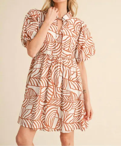 JODIFL NATURAL LOOK DRESS IN BROWN