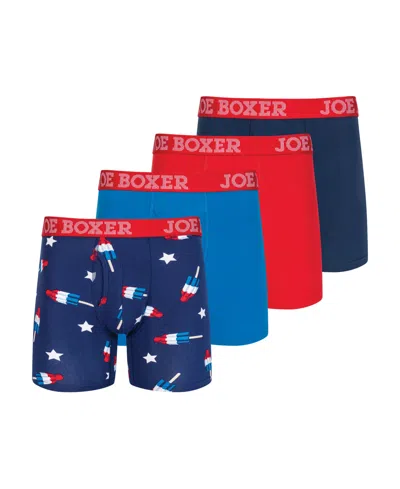 JOE BOXER MEN'S 4-PACK STRETCH BOXER BRIEF