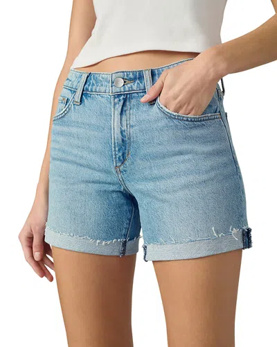 JOE'S JEANS 5 CUFFED DENIM SHORTS IN TAKEN