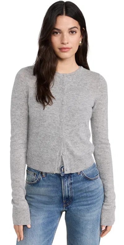 JOE'S JEANS THE DANI CASHMERE CARDIGAN HEATHER GREY