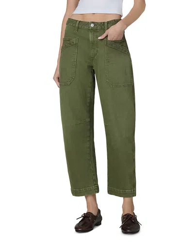 JOE'S JEANS THE DOUBLE POCKET BARREL JEANS IN WINTER MOSS