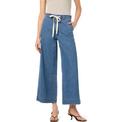 JOE'S JOE'S TIE FRONT WIDE LEG ANKLE CROP TROUSERS
