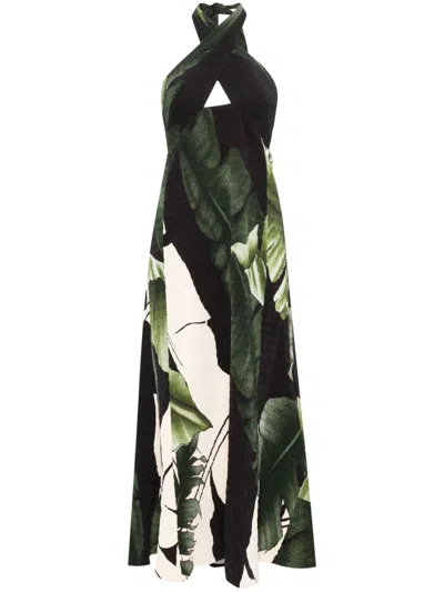 JOHANNA ORTIZ HALTERNECK MAXI DRESS