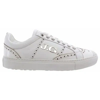 JOHN GALLIANO HERREN SNEAKERS SCHUHE JOHN GALLIANO PARIS 2496 VARIANTE A ABRASIV BIANCO LEDER