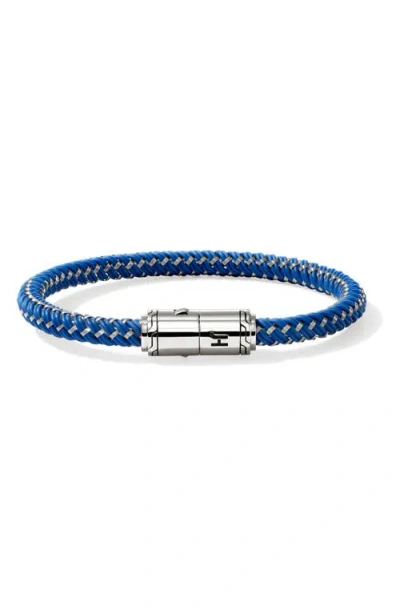 JOHN HARDY JOHN HARDY CORD BRACELET, STERLING SILVER, RUBBER
