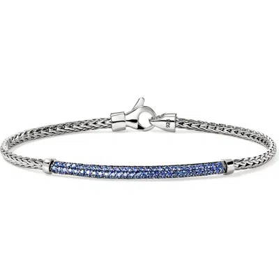 JOHN HARDY JOHN HARDY JH ESSENTIAL PAVÉ BRACELET, STERLING SILVER, GEMSTONES, 2.5MM