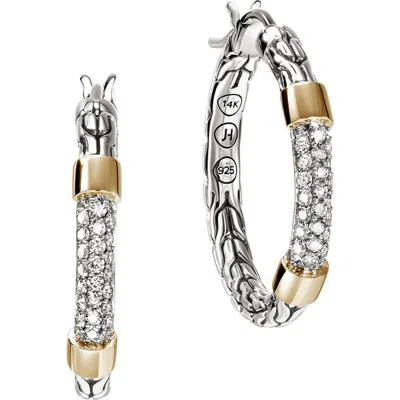 JOHN HARDY JOHN HARDY JH ESSENTIALS 14K GOLD HOOP EARRINGS, 23MM