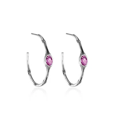 JOHN HARDY MEDIUM HOOP EARRINGS