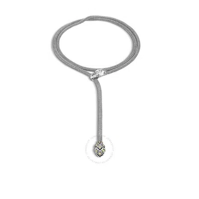 JOHN HARDY JOHN HARDY NAGA SILVER & GOLD DRAGON LARIAT NECKLACE 20" - NZ65471X20