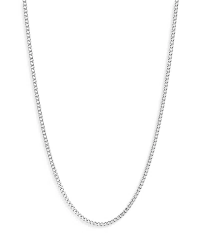 JOHN HARDY STERLING SILVER CURB CHAIN NECKLACE 2.1MM, 24