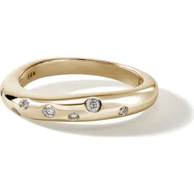 JOHN HARDY JOHN HARDY SURF DIAMOND BAND RING