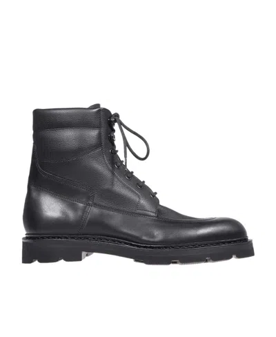 JOHN LOBB ROUND HEAD LACE-UP BOOTS