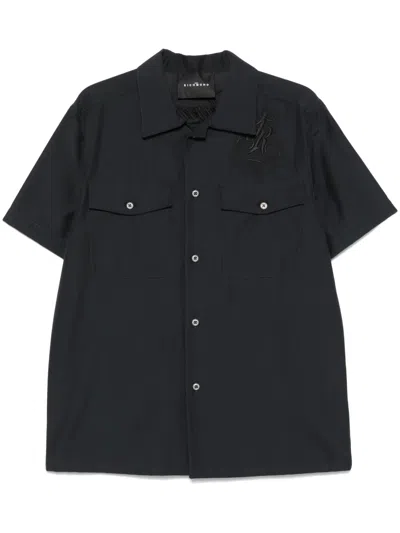 JOHN RICHMOND LOGO-EMBROIDERED SHIRT