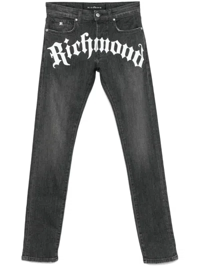 JOHN RICHMOND LOGO-PRINT JEANS