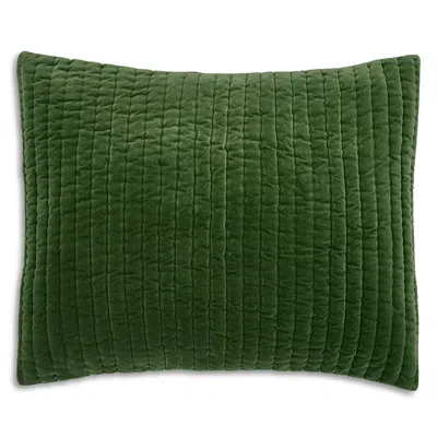 JOHN ROBSHAW VELVET QUILTED STANDARD SHAM