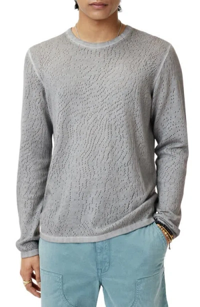 JOHN VARVATOS JOHN VARVATOS CAMDEN OPEN STITCH ORGANIC COTTON SWEATER