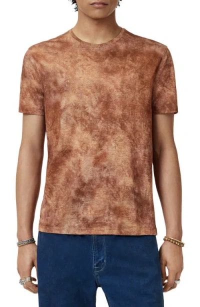 JOHN VARVATOS JOHN VARVATOS CAMPANA REGULAR FIT LINEN T-SHIRT