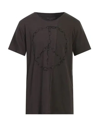 JOHN VARVATOS JOHN VARVATOS MAN T-SHIRT CHARCOAL SIZE XL COTTON