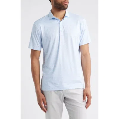 JOHNNIE-O JOHNNIE-O FOUR LEAF CLOVER PRINT FEATHERWEIGHT PERFORMANCE POLO