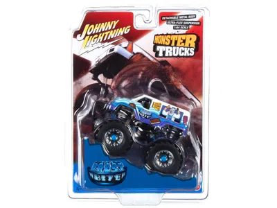 JOHNNY LIGHTNING FROST BITE MONSTER TRUCK "I SCREAM YOU SCREAM" WITH BLACK WHEELS "MONSTER TRUCKS" SERIES 1/64 DIECAS