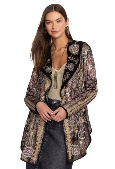 JOHNNY WAS JOHNNY WAS BIYA METALLIC SHORT HOODIE - B57624B9