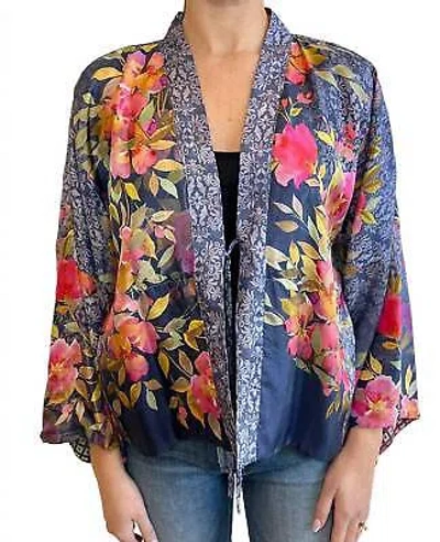 JOHNNY WAS JOHNNY WAS LOCUST MAKENNA REVERSIBLE KIMONO IN MULTI - SIZE S