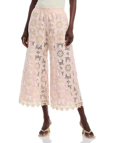 JOHNNY WAS SIMONE CROPPED LACE PANTS