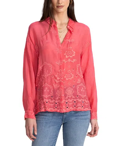 JOHNNY WAS SLIM AUDREY BUTTON-DOWN SHIRT