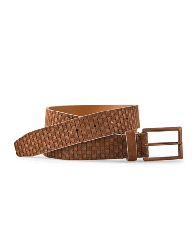 JOHNSTON & MURPHY MEN'S BASKET-WEAVE BELT