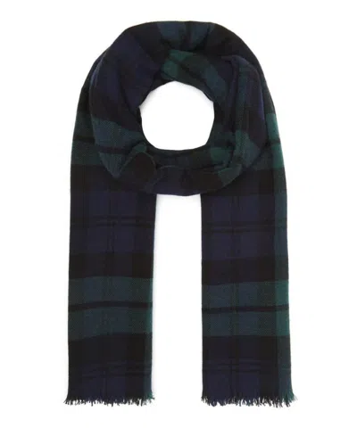 JOHNSTONS OF ELGIN JOHNSTONS OF ELGIN MENS CHECKED CASHMERE SCARF