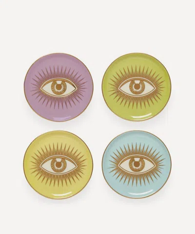 JONATHAN ADLER JONATHAN ADLER LE WINK COASTERS SET OF FOUR