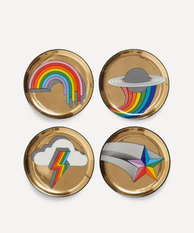 JONATHAN ADLER JONATHAN ADLER POP COASTERS SET OF FOUR