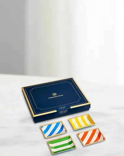 JONATHAN ADLER PORTOFINO PETITE TRAYS, SET OF 4