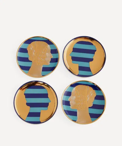 JONATHAN ADLER JONATHAN ADLER RENAISSANCE COASTERS SET OF FOUR