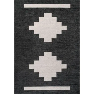 JONATHAN Y JONATHAN Y ADRIEL GEOMETRIC MEDALLION MACHINE-WASHABLE AREA RUG
