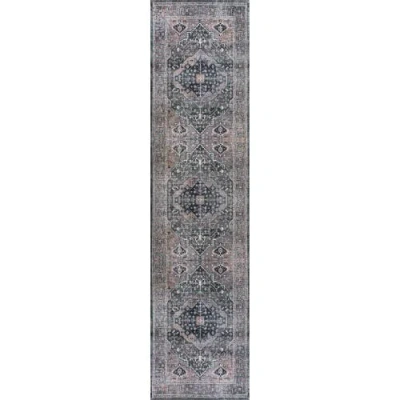 JONATHAN Y JONATHAN Y ALACATI OGEE MEDALLION MACHINE-WASHABLE AREA RUG
