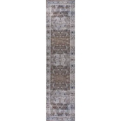 JONATHAN Y JONATHAN Y ALANYA ORNATE MEDALLION MACHINE-WASHABLE AREA RUG