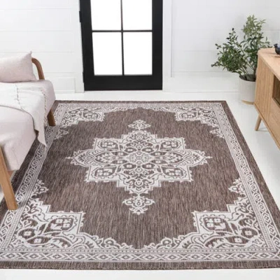 JONATHAN Y JONATHAN Y ARDEN VINTAGE CASUAL MEDALLION INDOOR/OUTDOOR AREA RUG