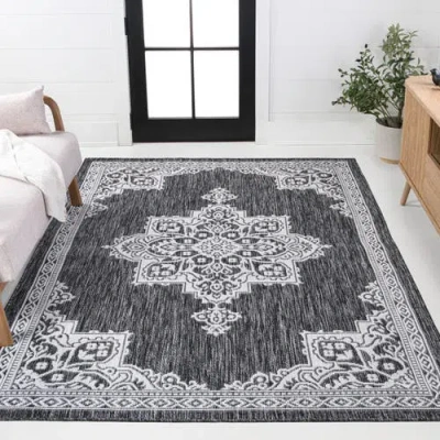 JONATHAN Y JONATHAN Y ARDEN VINTAGE CASUAL MEDALLION INDOOR/OUTDOOR AREA RUG
