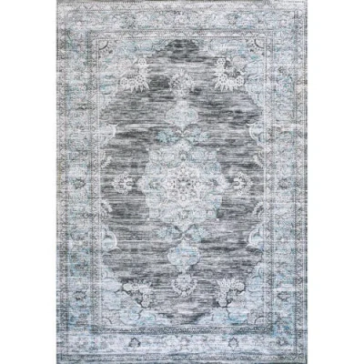 JONATHAN Y JONATHAN Y BAUSCH BOHEMIAN DISTRESSED CHENILLE MACHINE-WASHABLE AREA RUG