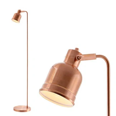 JONATHAN Y JONATHAN Y BRANDON 57" METAL TASK LED FLOOR LAMP, COPPER