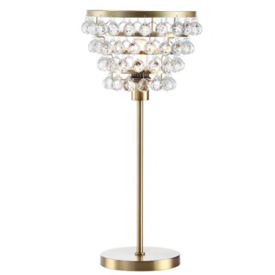 JONATHAN Y JONATHAN Y BUCKINGHAM 25" CRYSTAL/METAL TABLE LAMP