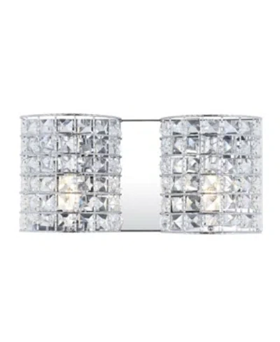 JONATHAN Y CLARA DECO 2-LIGHT CLASSIC GLAM LED VANITY LIGHT