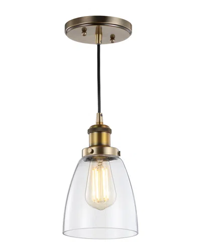 JONATHAN Y JONATHAN Y CLEO 5.5IN ADJUSTABLE METAL GLASS LED PENDANT
